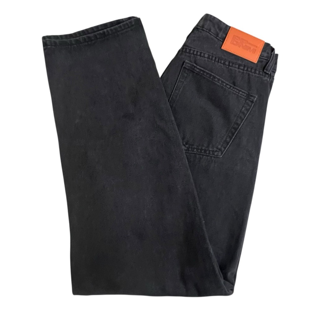Princess Polly Womens 4 Black Distressed High Rise Relaxed Straight Leg Jeans
